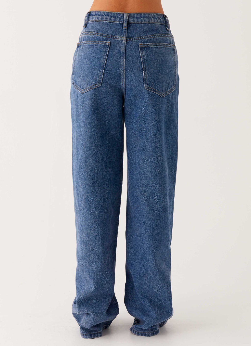 Back Again Straight Leg Denim Jeans - True Blue
