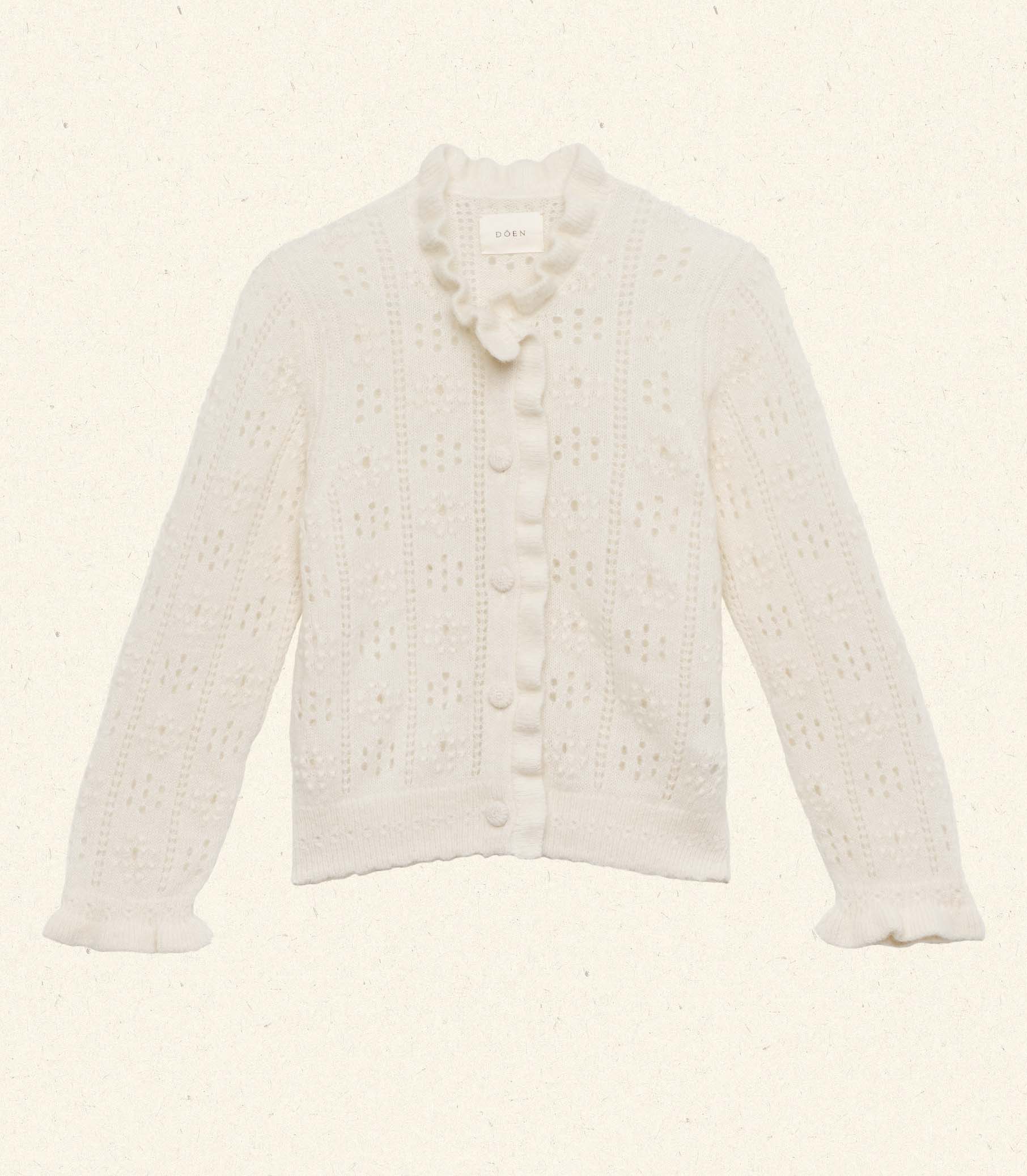CLAUDIE CARDIGAN -- IVORY