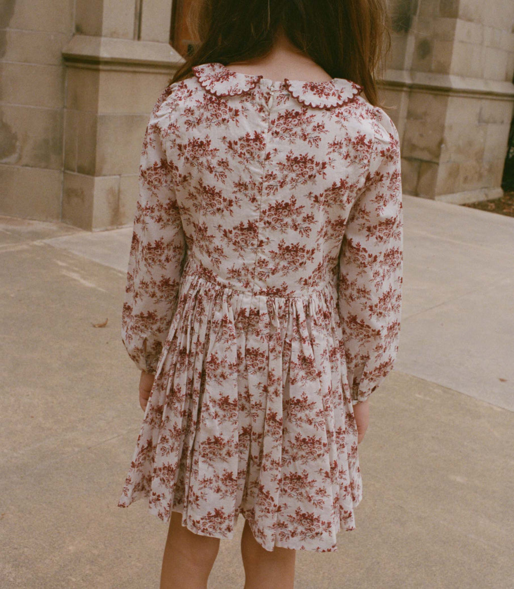 DARA DRESS -- IVORY ROSIER FLORAL