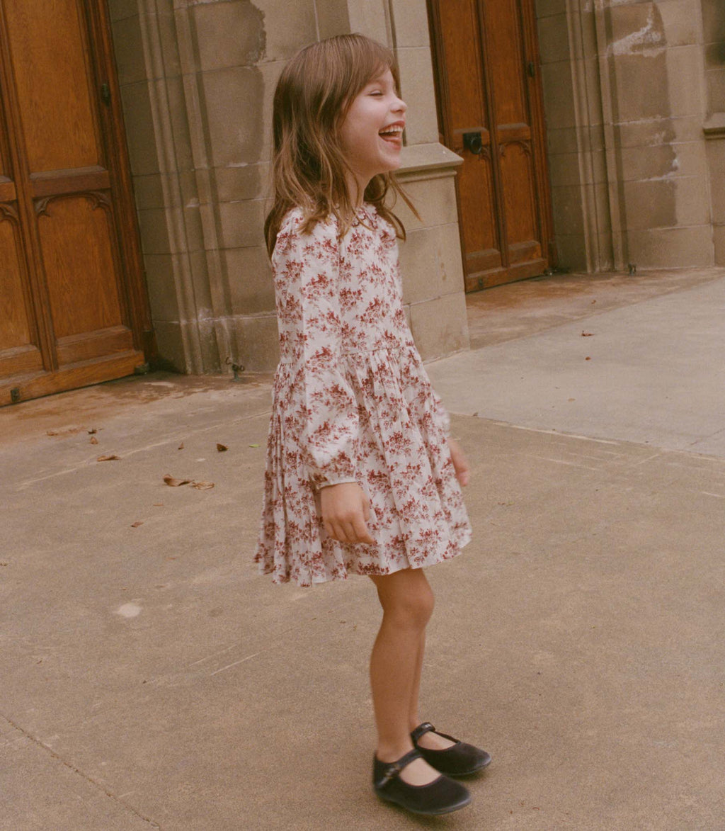 DARA DRESS -- IVORY ROSIER FLORAL