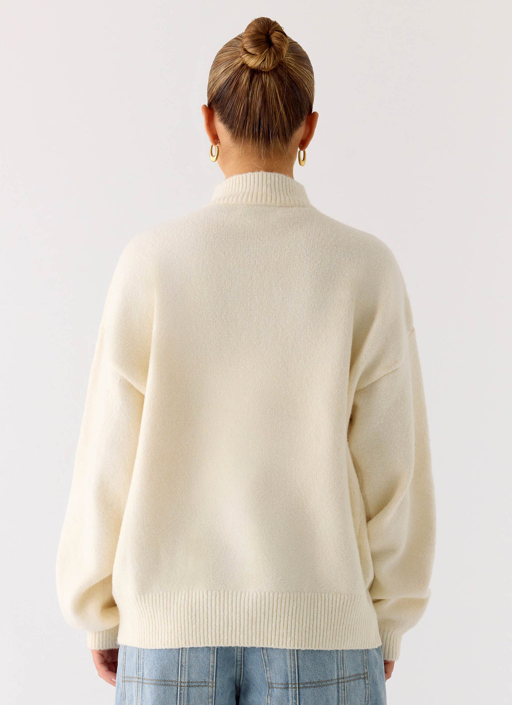 Davy Knit Zip Jacket - Ivory