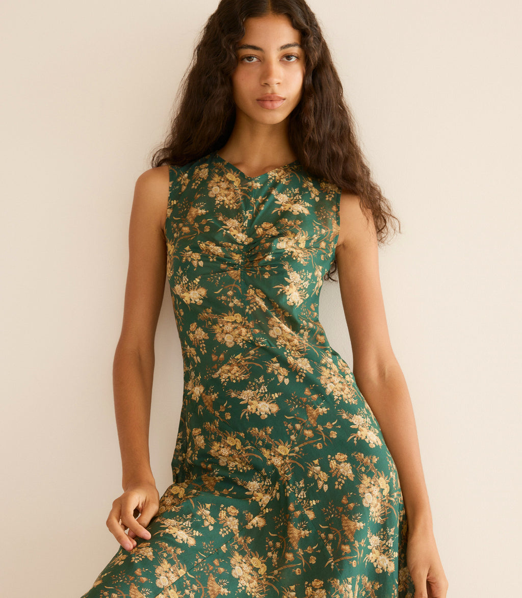 GINETTE DRESS -- LIBERTY FLORAL PARASOL