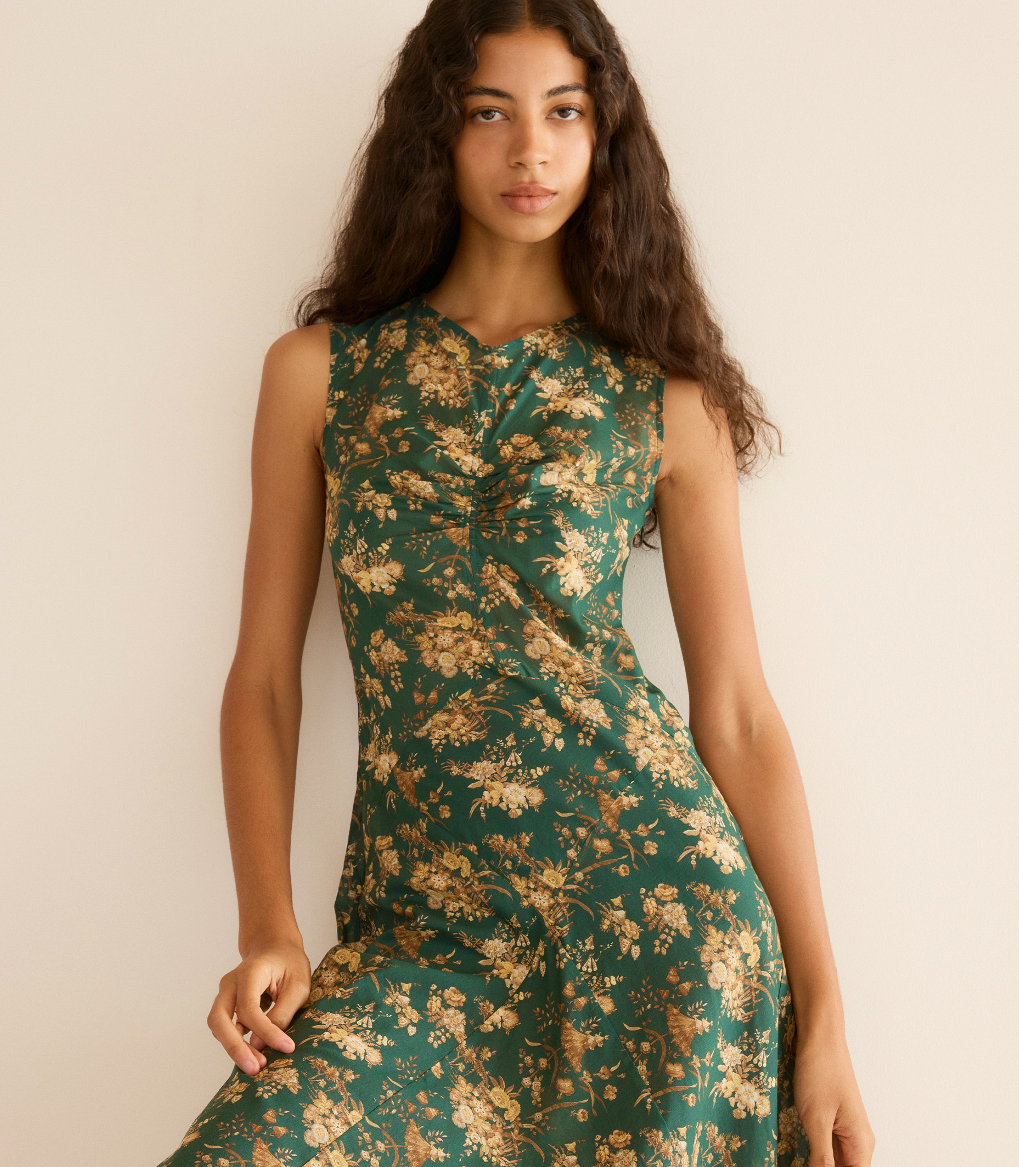 GINETTE DRESS -- LIBERTY FLORAL PARASOL