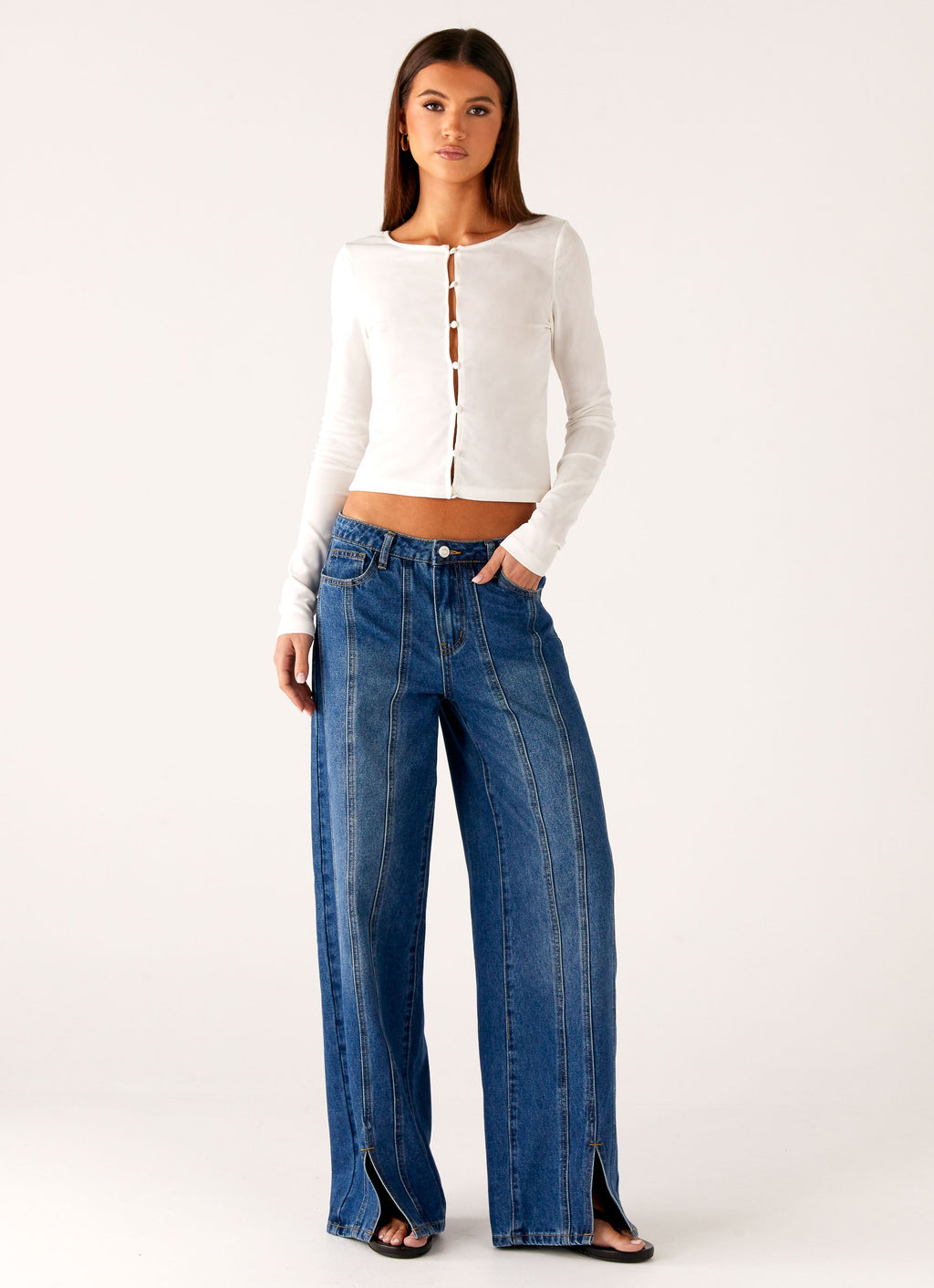 Grayson Straight Leg Jeans - Denim Blue