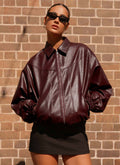 Holland Bomber Jacket - Wine
