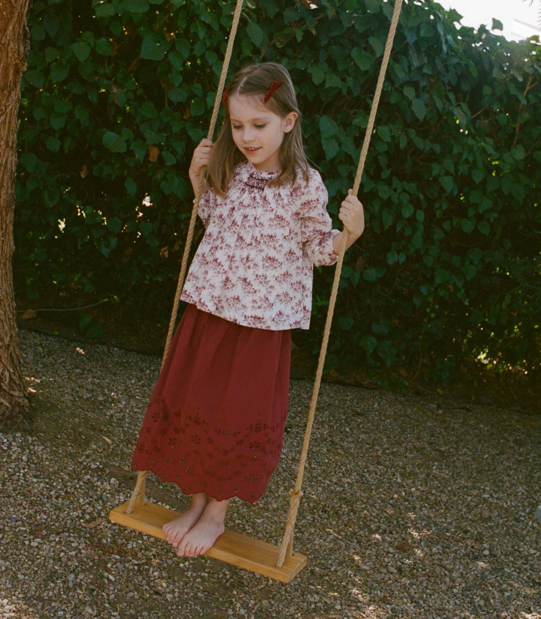 ISABEAU TOP -- IVORY ROSIER FLORAL