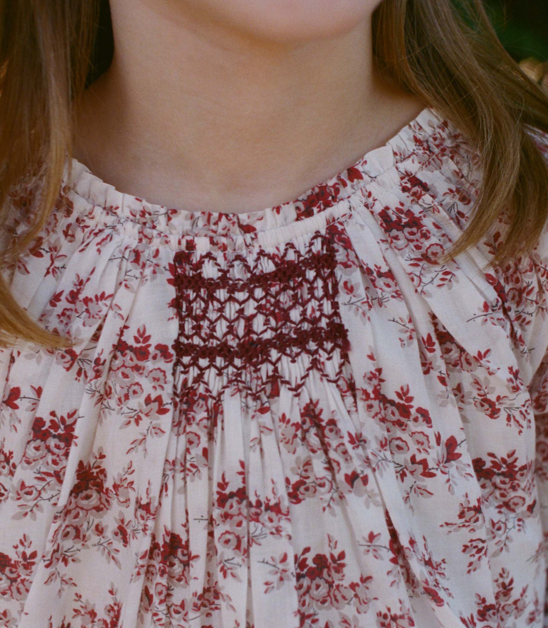 ISABEAU TOP -- IVORY ROSIER FLORAL