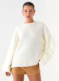 Jack Oversized Knit Sweater - Cream