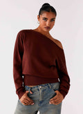 Jaelin Asymmetric Top - Chocolate