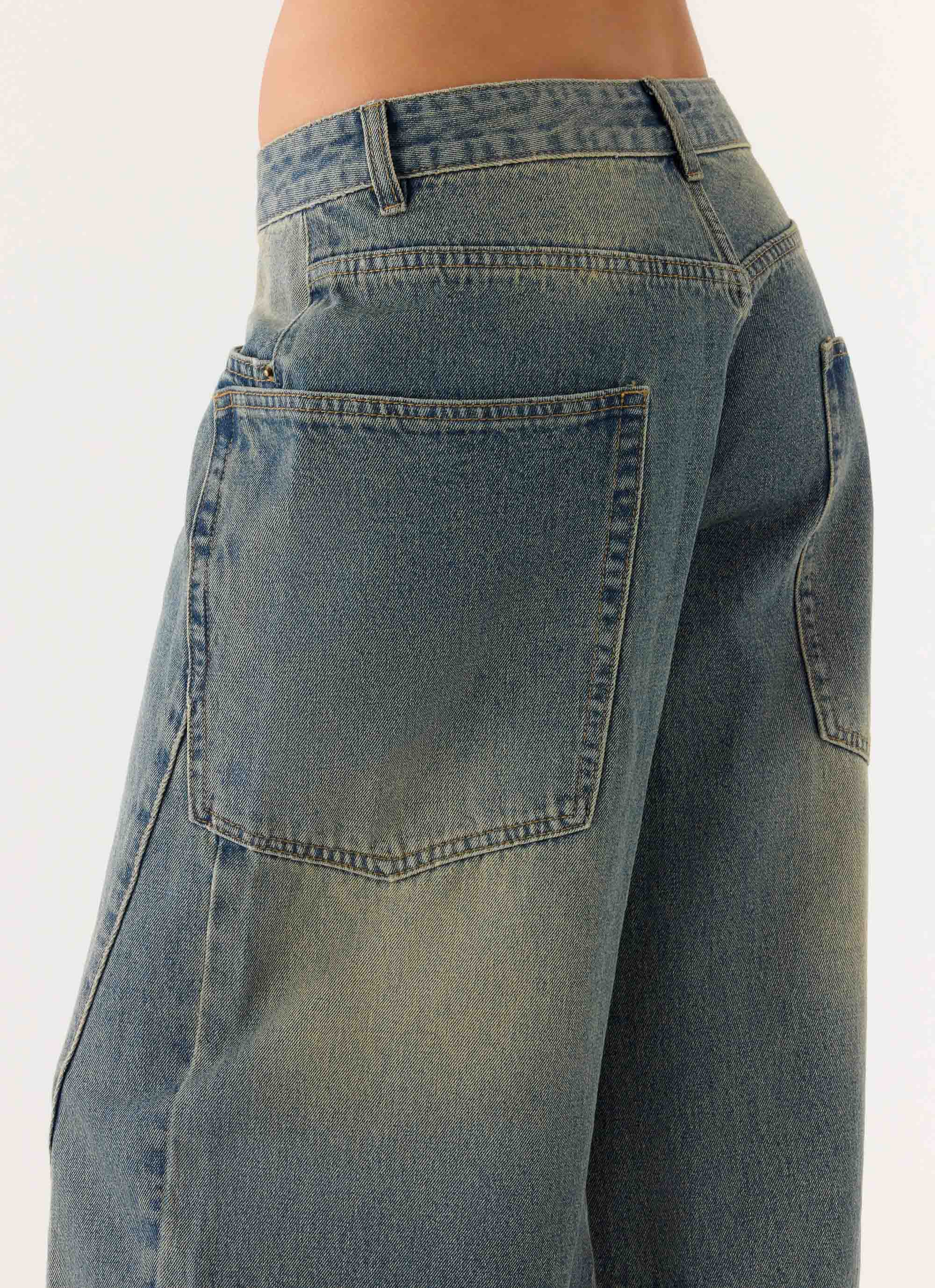 Joseph Low Rise Jeans - Vintage Wash Blue