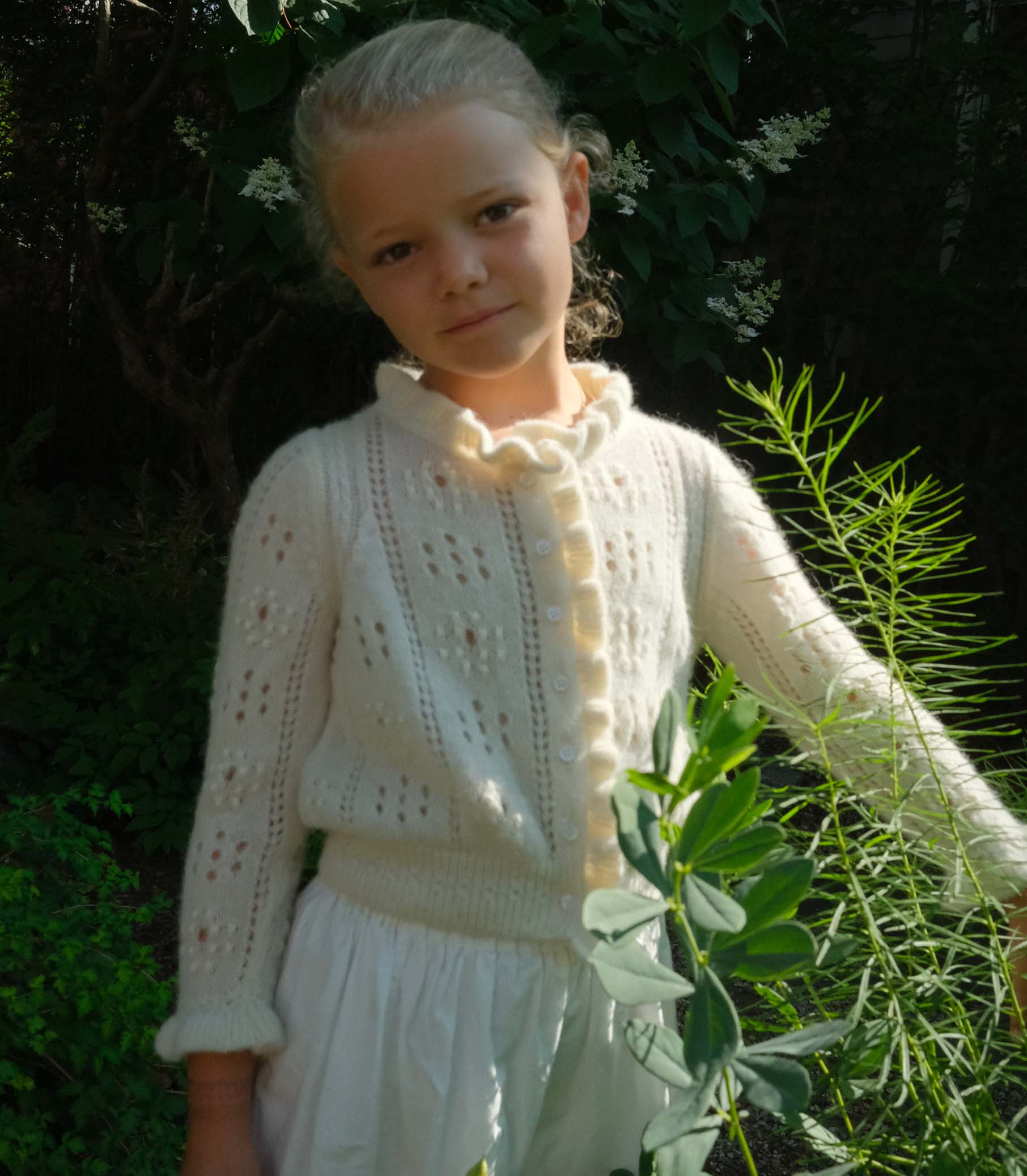 LITTLE CLAUDIE CARDIGAN -- IVORY