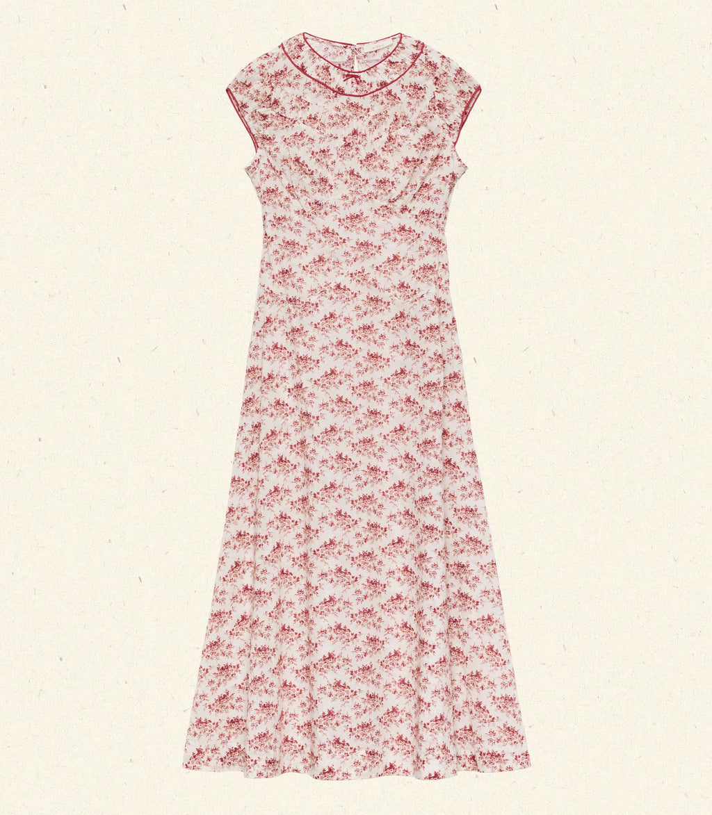 RAPHAELA DRESS -- IVORY ROSIER FLORAL