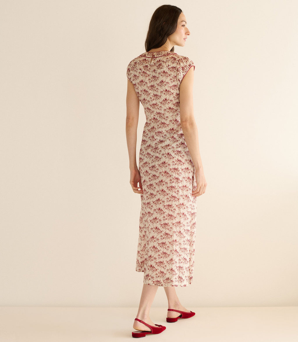 RAPHAELA DRESS -- IVORY ROSIER FLORAL