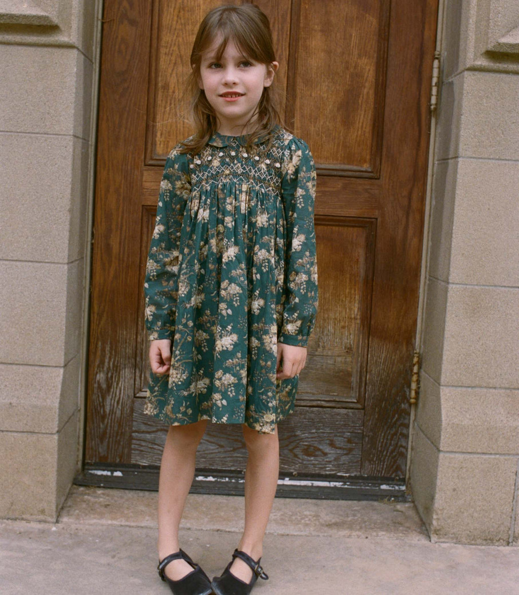 ROSEMARIE DRESS -- LIBERTY FLORAL PARASOL
