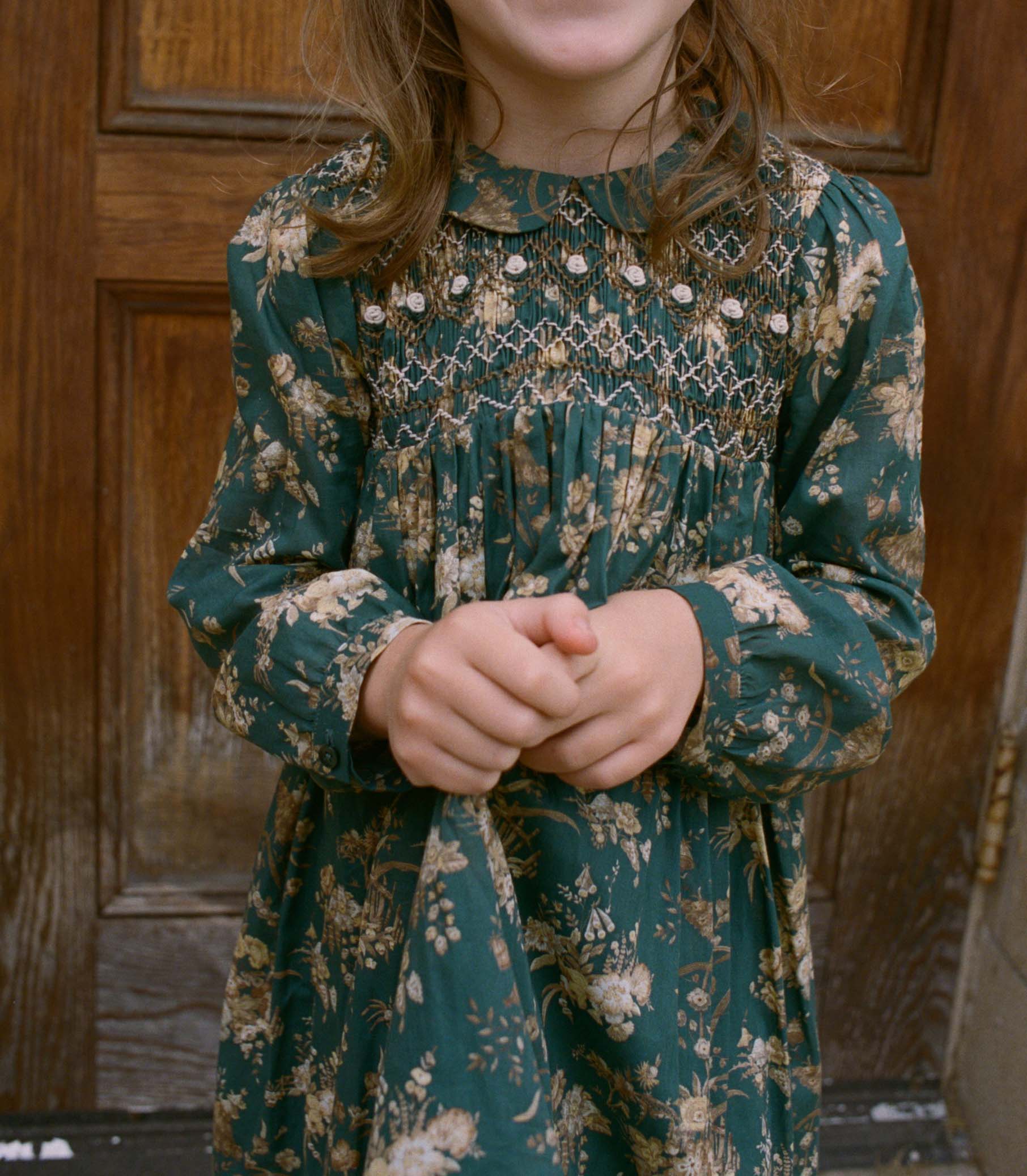 ROSEMARIE DRESS -- LIBERTY FLORAL PARASOL