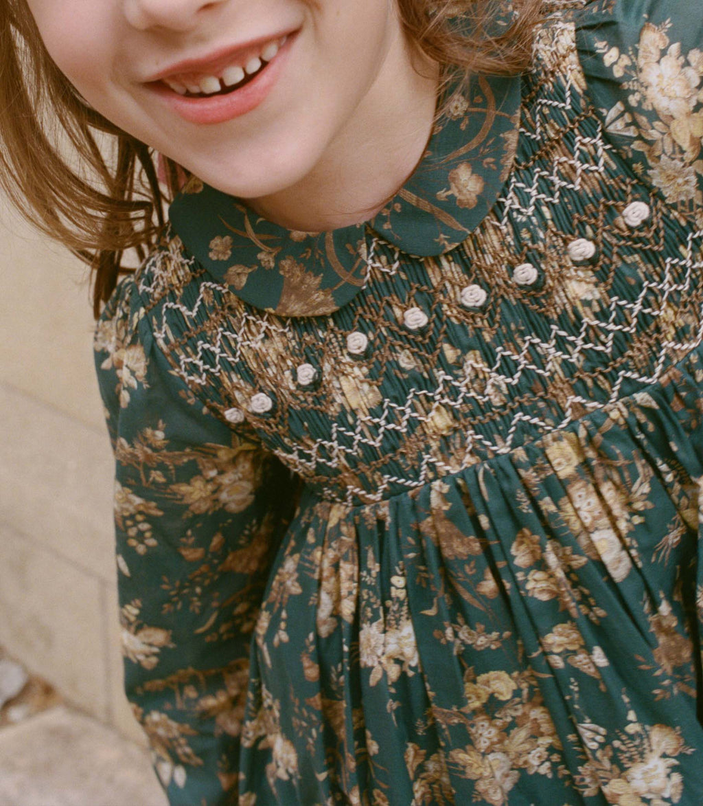 ROSEMARIE DRESS -- LIBERTY FLORAL PARASOL