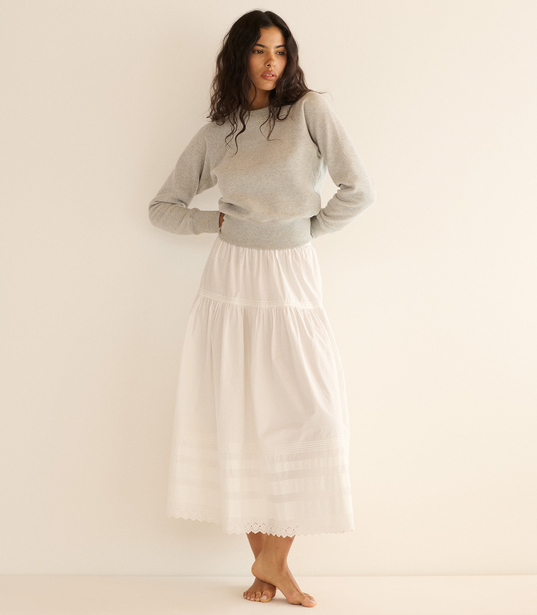 SEBASTIANE SKIRT -- POWDER